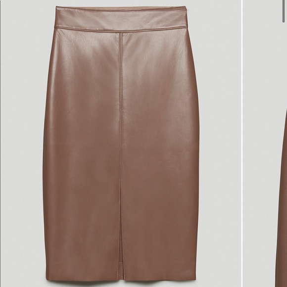 Babaton vegan leather skirt - Picture 1 of 6